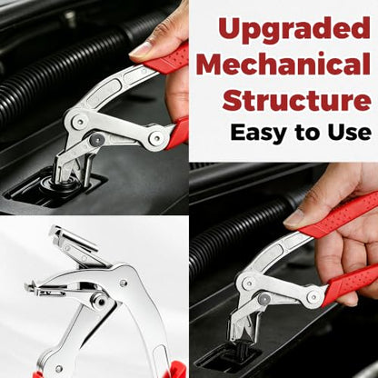 Car Clip Pliers, Professional Panel Clip Removal Tool, Clip Removal Pliers for Automotive Push Pin & Door Trim, Door Panels Disassembly Without Damage