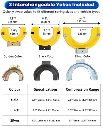 ATPEAM Macpherson Strut Spring Compressor Kit Universal Interchangeable Fork Coil Extractor Tool Set