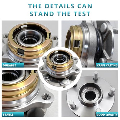 513294 Front Wheel Bearing Hub Assembly for Nissan Altima 2.5L 2007 2008 2009 2010 2011 2012 2013 (2PCS) - size: 513294