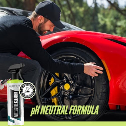 Legendary Wheel Cleaner Spray 16oz - Deep Cleaning Formula for All Wheel & Rim Finishes - Removes Brake Dust, Dirt & Grime