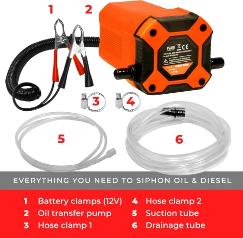 VViViD Oil Extractor Pump, Easy Oil Change or Scavenge from Car, Truck, Motorbike, Boat, RV, Lawnmower, etc.