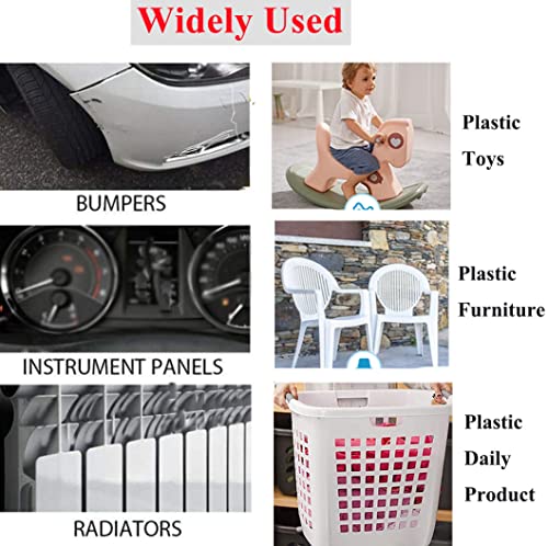 Upgraded 220W Plastic Welder, 2 in 1 Plastic Welding Kit Plastic Repair Welder Kit 1000PCS Hot Stapler Soldering Gun with 100PCS Plastic Welding Rods Car Bumper Repair Kit for Most Plastic Repair - color: Red