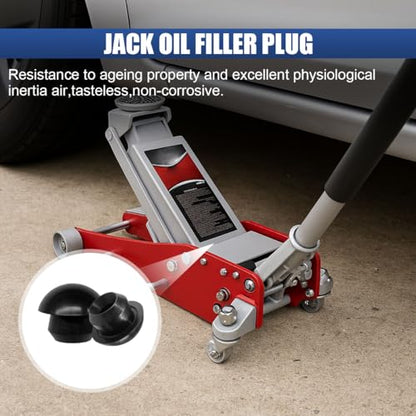 Bottle Jack Floor Jack Oil Filler Plug, Rubber Hydraulic Oils Filler Plug Bung, Universal 8mm Floor Jacks Accessory, Horizontal Jacks Top Pressure Rod for Oil Reservoir Fill Hole (24PCS) - size: 24PCS