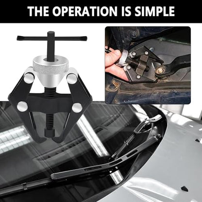 Stacool Windshield Wiper Arm Removal Tool Kit,Heavy Duty Wiper Arm Puller/Battery Terminal Puller,Universal Car Accessories Carbon Steel Small Bearing Puller for Most Car Truck SUV RV (Large) - color: Large