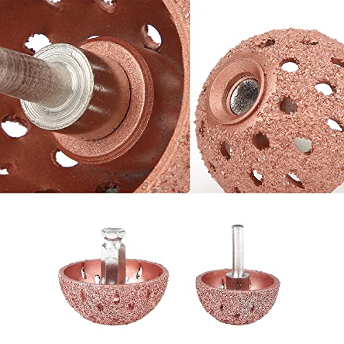 2Pcs 42mm & 55mm Tire Buffing Wheel Grinder & Patch Tool with Linking Rod | Thread Adapter Tire Repair Grinding Head Tire Patch Roller for Low & High Speed Tire Buffer - color: 42mm 55mm