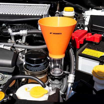 Mishimoto Screw-On Oil Funnel Set for Subaru, Spill Proof 3-Piece Kit