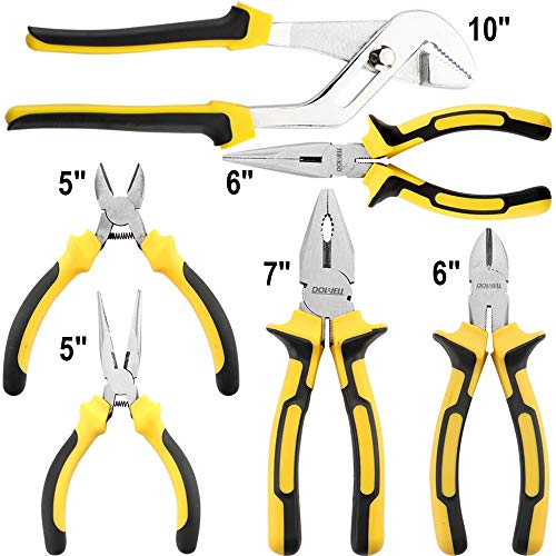 DOWELL 24 pcs Homeowner Tool Set, Home Repair Hand Tool Kit | with Portable Zipper Tool Bag - size: 24PCS