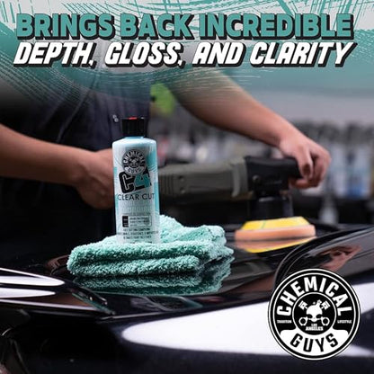 Chemical Guys, C4 & P4 Compound & Polish Paint Correction Kit, 2 x 16 oz | Cut scratches, swirls and towel marks with C4, then refine depth and gloss with P4, safe on clear coat paint - style: C4 & P4 Bundle
