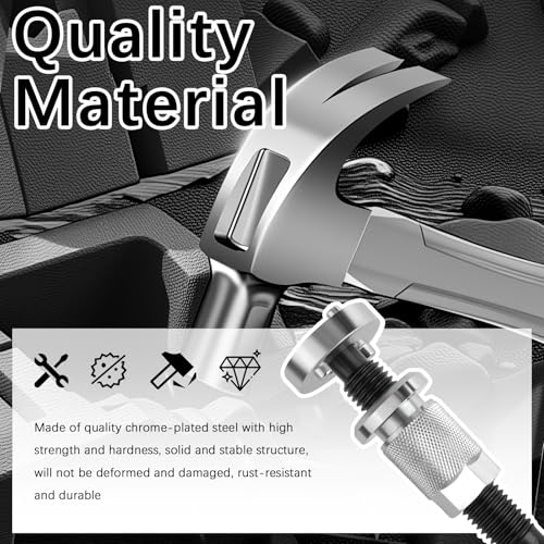 Brake Caliper Compression Tool Kit,5PCS with Adapters for Cars/Trucks | Heavy Duty Caliper Piston Compressor,Brake Pad Replacement Tool,Chrome-Plated Steel,Rust-Proof,for Cars/Trucks