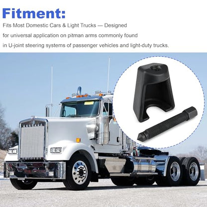 Heavy-Duty Conical Pitman Arm Puller Replace 8150 for Cars & Light Trucks, 3/4-16 Forcing Screw, Steering Removal Tool