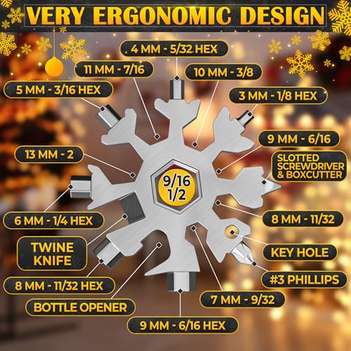 6 Pcs Multitool 18 in 1 Set — Multi Tool Keychain — Stainless Steel Compact Screwdriver Tool, Ergonomic & Lightweight Design, Bottle Opener | Сhristmas Stocking Stuffers for Adults - style: 6 Psc Multitool