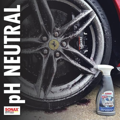 SONAX Wheel Cleaner Full Effect (230200) | Non-Acid Rim Cleaner | Color Changing Wheel Cleaner | Brake Dust Cleaner | Non-Acid Iron Remover | (500 ml or 16.9 fl. oz.) - size: 500ml