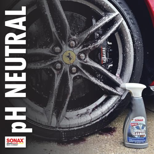 SONAX Full Effect Wheel Cleaner 230500 | Heavy-Duty Brake Dust Remover for All Wheels | Safe on Painted, Alloy, Chrome & Stainless Steel | pH Neutral, Acid-Free, with Color-Changing Action | 5 Liter - size: 5L