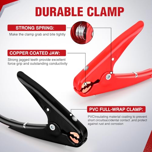 Nilight Jumper Cables for Car Battery 4 Gauge 20 FT Booster Cable Heavy Duty 600 A CCA with Carrying Bag Jump Start Emergency Kit Pickup Truck RV Vans SUV - size: 4 Guage 20 FT