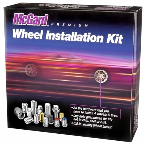 McGard 84530 Chrome Cone Seat Wheel Installation Kit (1/2" - 20 Thread Size) - for 5 Lug Wheels