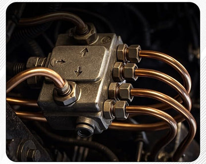 The Stop Shop 8 Feet of 3/16 Inch (4.75 mm) Copper Nickel Brake Line (.028" Wall Thickness) with Fittings - size: 8 Foot Kit