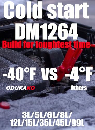 DM1264 Semi Truck Jump Starter Heavy Duty, 12V, 30000A Peak, -40°F Cold Weather Workable, Jump Pack Battery Booster for Big Rig, Heavy-Duty Diesel or Gasoline Engines Up to 50L, Class 8 - color: red