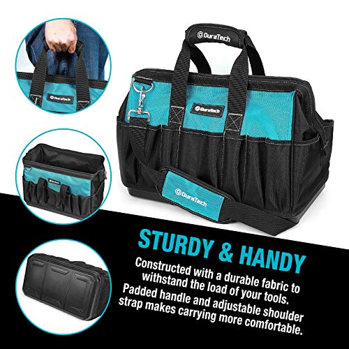 DURATECH 269-Piece Socket Wrench and Home Repair Hand Tool Kit- Daily Use Mechanics Hand Tool Kit with Wide Open Mouth Tool Bag