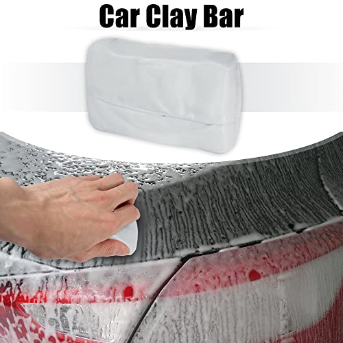 X AUTOHAUX Car Clay Bar Wash Mud White 100g Detailing Cleaning Polishing Tool for Cleaning Cars RV Boats Bus Coating - color: White