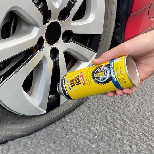 Fix-A-Flat S60410 Aerosol Emergency Flat Tire Repair and Inflator, for Compact Tires, Eco-Friendly Formula, Universal Fit for All Compact Cars, 12 oz. (Pack of 1) - size: 12oz