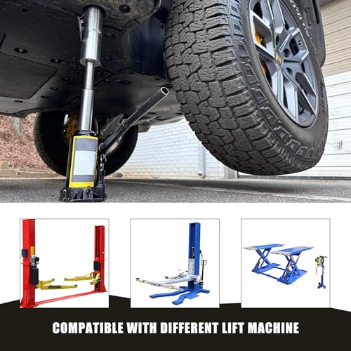RULLINE Jack Lifting Jack Pad Lift Point Adapter with Magnetic（Magnet Reinforcement to Prevent Falling Off） Compatible with Rivian R1T R1S -4 Pack with Storage - style: Magnetic and Screw Reinforcement