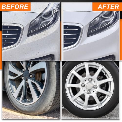 8" Airway Buffing Wheel, 9PCS Aluminum Polishing Wheel Kit for Angle Grinder, 4PCS Airway Buffing Wheels (5/8" Arbor) + 5PCS Polishing Compound Bars, Mirror Finish Metal Polishing & Detailing Kit