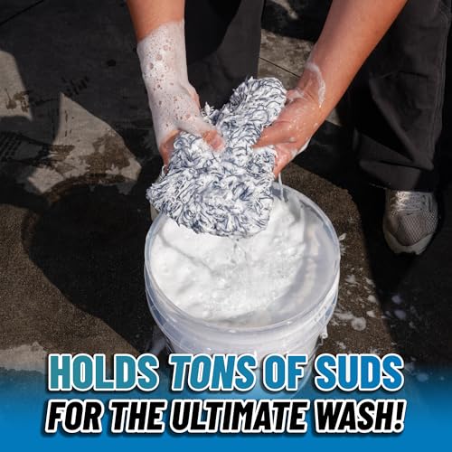 Chemical Guys, The Dually Dual-Surface Microfiber Car Wash & Drying Pad | Dual-surface pad scrubs and washes paint, glass, wheels and exterior, soft side for safe, scratch-free contact - size: 1 Pack, style: Wash Pad