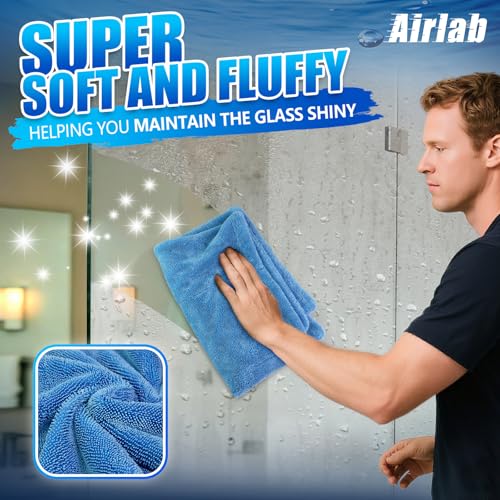 Airlab Car Drying Towel Microfiber Towels for Cars 1200 GSM Wash Auto Detailing Supplies Twist Pile Cleaning Cloth Absorbent Quick Dry Soft Loop Dry Flash Towel, 24 x 16 Inch,Pack of 1, Blue - color: 24 X 16 Inch, Pack of 1, Light Blue, 1200 Gsm