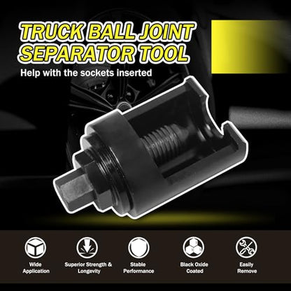 Truck Ball Joint Separator, 36mm Forks Ball Joint Puller, Heavy Duty Universal Ball Joint Removal Tool, 1 Pc Molding, Top Bead Design Suitable for Truck, Semi-Truck and Bus