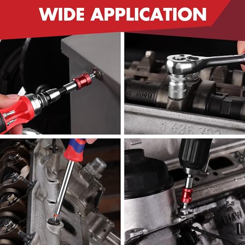 ARROW 48-Piece 1/4" Screwdriver Bit & Socket Set, Color-Coded S2 Steel Drill Bits with Magnetic Bit Holder, 6–13mm CR-V Sockets, Compatible with Power Drill, Screwdriver & Mini Ratchet Wrench - style: 48 PCS Screwdriver Bit & Socket Set