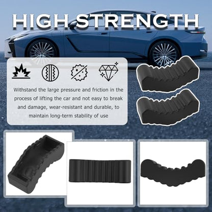 2PCS 3 Ton Jack Stand Pads Rubber,Non-Slip Heavy Duty Floor Jack Pad for Cushioning Protection,Professional Jacks Stand Rubber Pads Car Accessories for 2-3 Ton Floor Jacks Stands