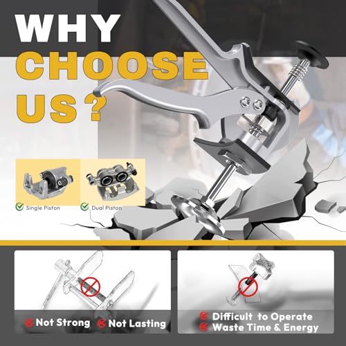 Craimil Speedy Brake Pad Spreader,24300 Brake Caliper Compression Tool, Disc Brake Pad Spreader Compatible with Most Cars and Light Trucks (24300) - size: 24300