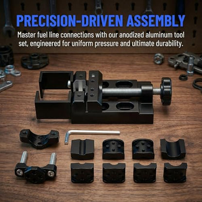 Nylon Fuel Line Repair Kit & Installation Tool for 1/4" to 3/4" | Lightweight fuel line repair kit for nylon & plastic gas lines. Compact design for AN fittings. Small size fits tight spaces.