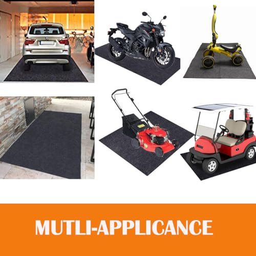 17X7.4 Feet Garage Floor Mat for Under Car, Premium Oil Spill Protection, Absorbent Mat Protects Floor from Spills, Drips, Splashes and Stains, Reusable/Sturdy