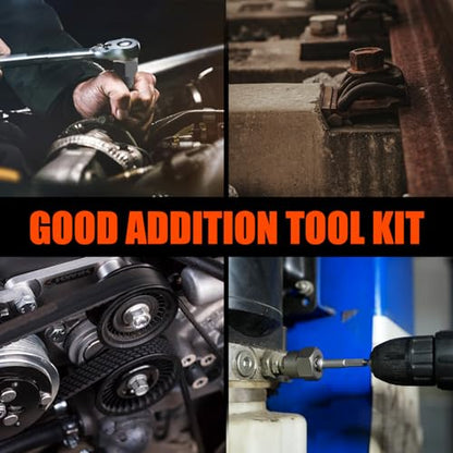 Coobeast 26Pcs Bolt Extractor Kit and Left Handed Drill Bit, Easy Out Screw Extractor with Reverse Drill Bit Extractor Set for Damaged Stripped Broken Lug Nut Bolt and Nut Remove with Hex Adapter - size: 26 PCS