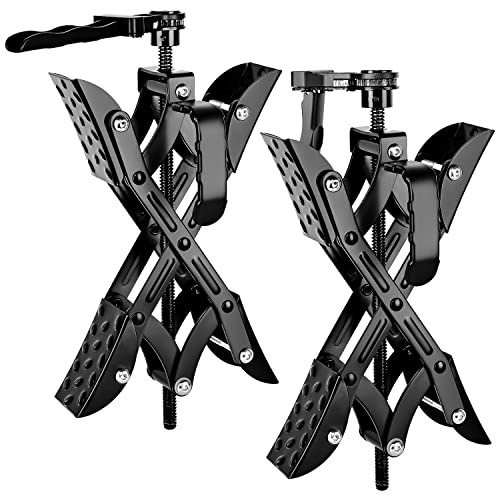 Yesker RV Wheel Chock with Built-in Wrench, Heavy Duty Wheel Chocks for Travel Trailers, X Chocks Wheel Stabilizer for Travel Trailers and Camper, Fits for Tire Spacing 3” to 10”