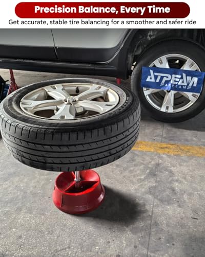 ATPEAM Portable Bubble Wheel Balancer - Heavy Duty Tire Balancing Machine for Car and Light Truck Wheel Repair