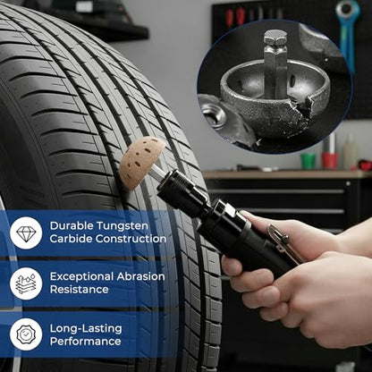 Professional Air Tire Repair and Polishing Tool Kit with 2500rpm Low Speed Buffer