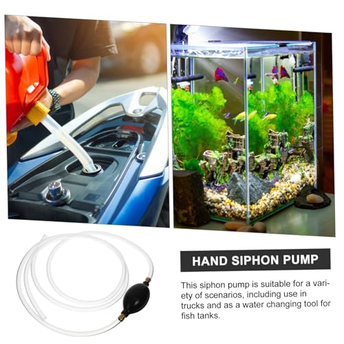 DECHOUS Oil Sucker Siphon Pump Manual Transfer Hose for Car Truck Lightweight and Siphon Kit for Effortless Liquid Transfer for Fish Water Changing