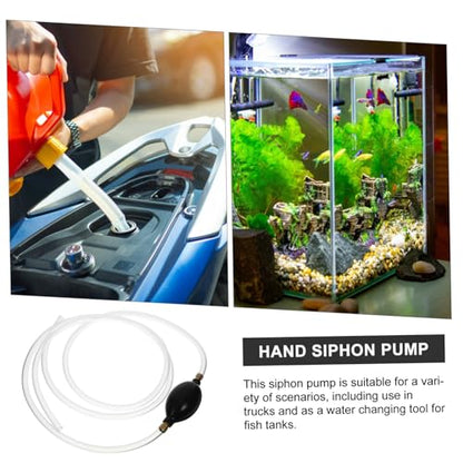 DECHOUS Oil Sucker Siphon Pump Manual Transfer Hose for Car Truck Lightweight and Siphon Kit for Effortless Liquid Transfer for Fish Water Changing