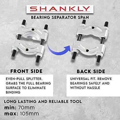 Bearing Separator or Gear Puller, Universal Bearing Puller Tool or Pullers for Mechanics Heavy-Duty Pilot Bearing Removal Tool Large Bearing Puller Splitter (75-105mm)