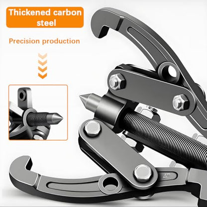 Car 3 Jaw Inner Bearing Puller, 6" Heavy Duty Pilot Gear Extractor Wheel Bearing Pulling Tool with Reversible Jaws, Internal External Gear Pulley Removal Tool for Motorcycle RV SUV - size: 6Inches