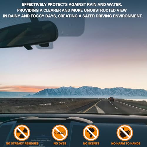 Glass Polish 1.7oz (50ml), Cerium Oxide Glass Polishing Compound for Car Windshield, Mirror, Headlights, Scratch Remover, Oil Film Cleaner, Stain & Water Spot Removal, Restores Clarity, White