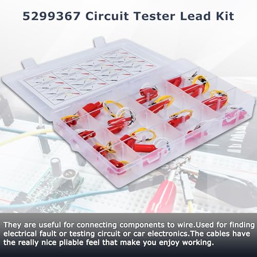 5299367 Cummins Test Lead Kit Electrical Testers Set 16PCS | 5299367 Electrical Test Kit Wire Connectors Set Compatible with Cummins Circuit Connection / Experiment