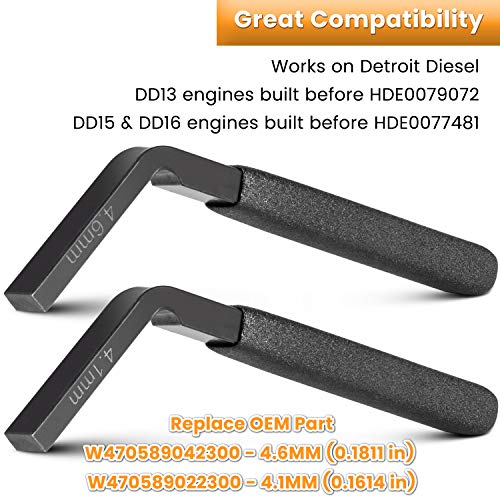 For Detroit Diesel DD15 Engine Camshaft Timing Tool TDC Locating Pin Brake Adjustment Tool Barring Tool Fuel Line Socket J-47487 J-48630 W47058090900 W470589104000 W470589001500 J-46392 W470589046300