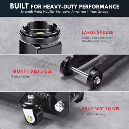 2 Ton Hydraulic Floor Jack: Portable Car Jack for Roadside Emergency, Low Profile 5.1" to 13" Lift, Heavy Duty Steel Trolley Jack for Cars Sedans & Small SUVs, Tire Change Jack, 4000 lb Capacity - size: 2 Ton