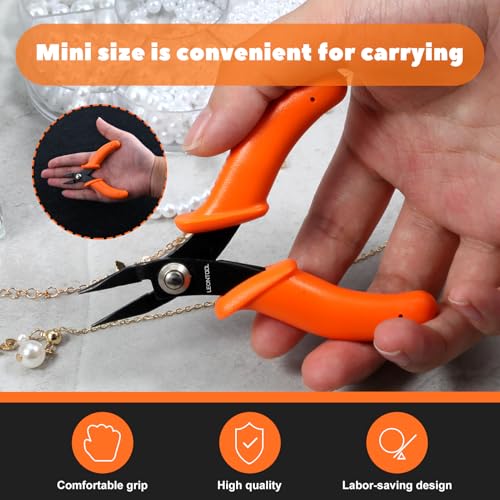 4-Inch Long Nose Pliers Tweezer Nose Specialty Pointed Nose Plier | 1mm Diameter Tip, Smooth Jaw, Micro Precision Needle Nose Chain Nose Pliers for Jewelry Making Wire Wrapping, Object Gripping - style: Mini Long Nose Pliers