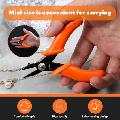 4-Inch Long Nose Pliers Tweezer Nose Specialty Pointed Nose Plier | 1mm Diameter Tip, Smooth Jaw, Micro Precision Needle Nose Chain Nose Pliers for Jewelry Making Wire Wrapping, Object Gripping - style: Mini Long Nose Pliers