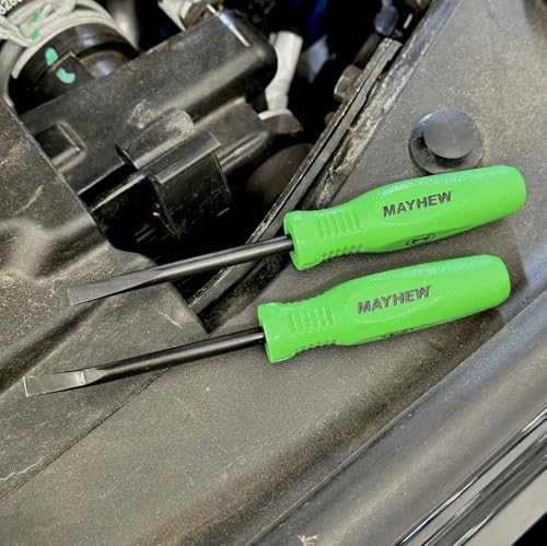 Mayhew Tools 31093GN Mini Heavy Duty Pry Bar, 2-Piece Set, Green - Heavy Duty - color: Green - Heavy Duty, size: 2-Piece Set