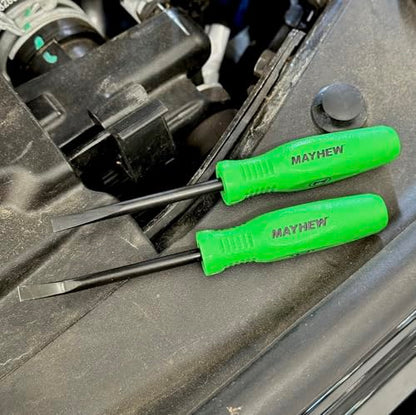 Mayhew Tools 31093GN Mini Heavy Duty Pry Bar, 2-Piece Set, Green - Heavy Duty - color: Green - Heavy Duty, size: 2-Piece Set